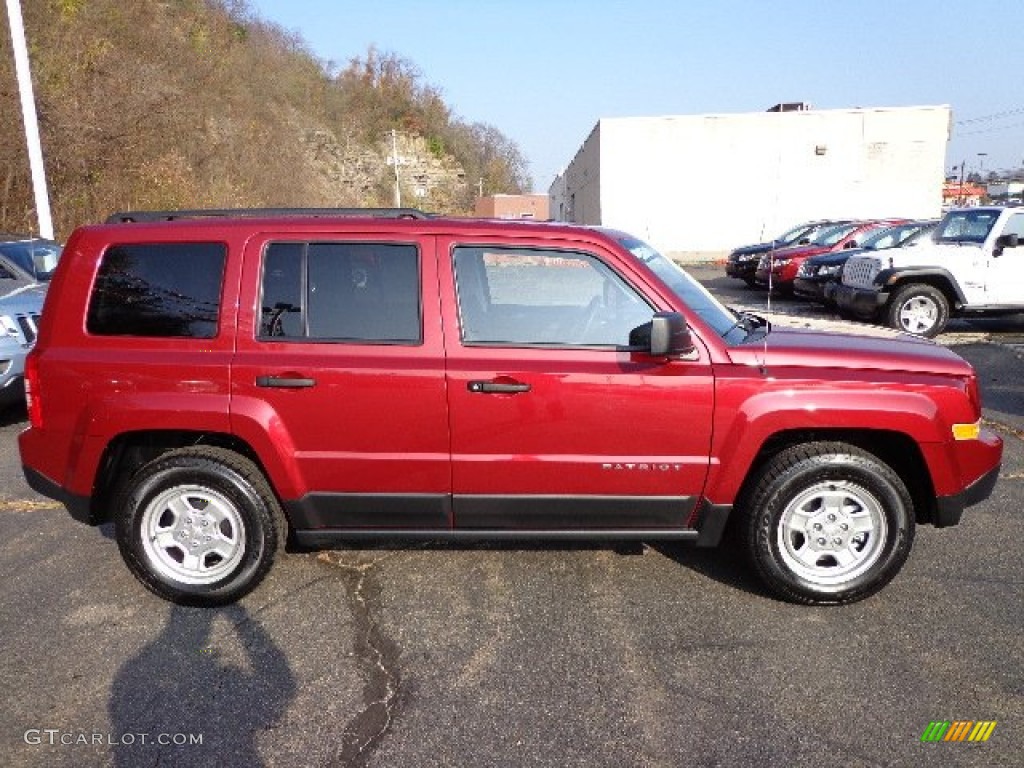 Deep Cherry Red Crystal Pearl 2013 Jeep Patriot Sport Exterior Photo #73407269