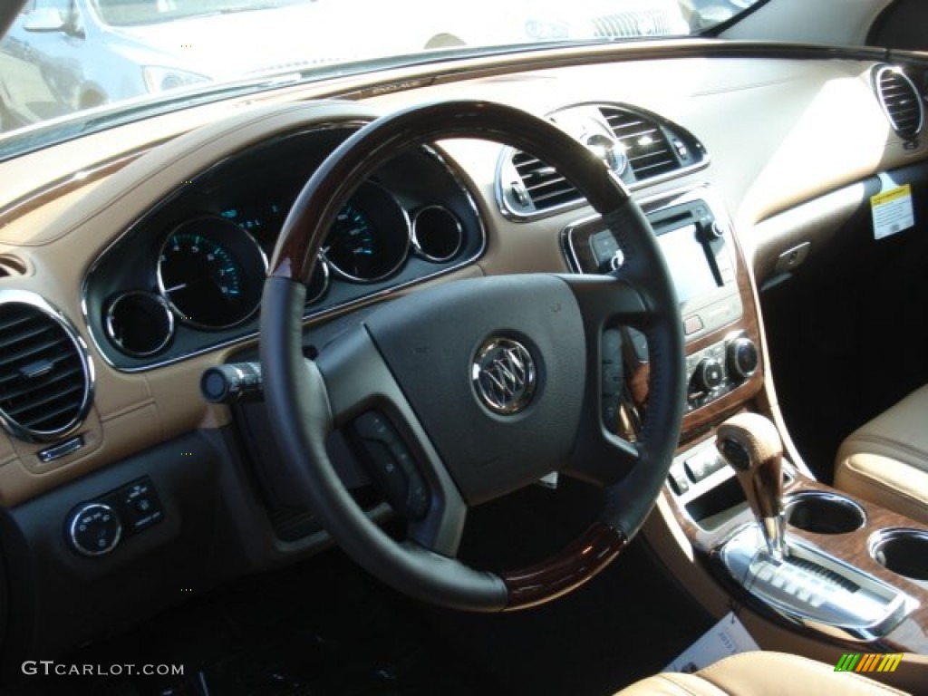 2013 Enclave Leather AWD - Champagne Silver Metallic / Choccachino Leather photo #10