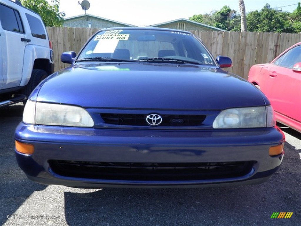 1997 Corolla DX - Dark Blue Pearl / Gray photo #3