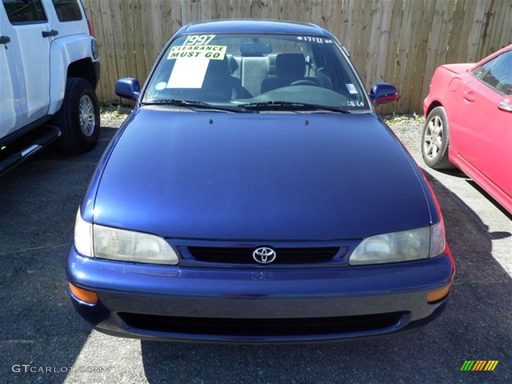 1997 Corolla DX - Dark Blue Pearl / Gray photo #5