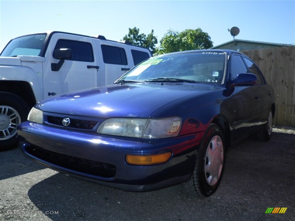 1997 Corolla DX - Dark Blue Pearl / Gray photo #7