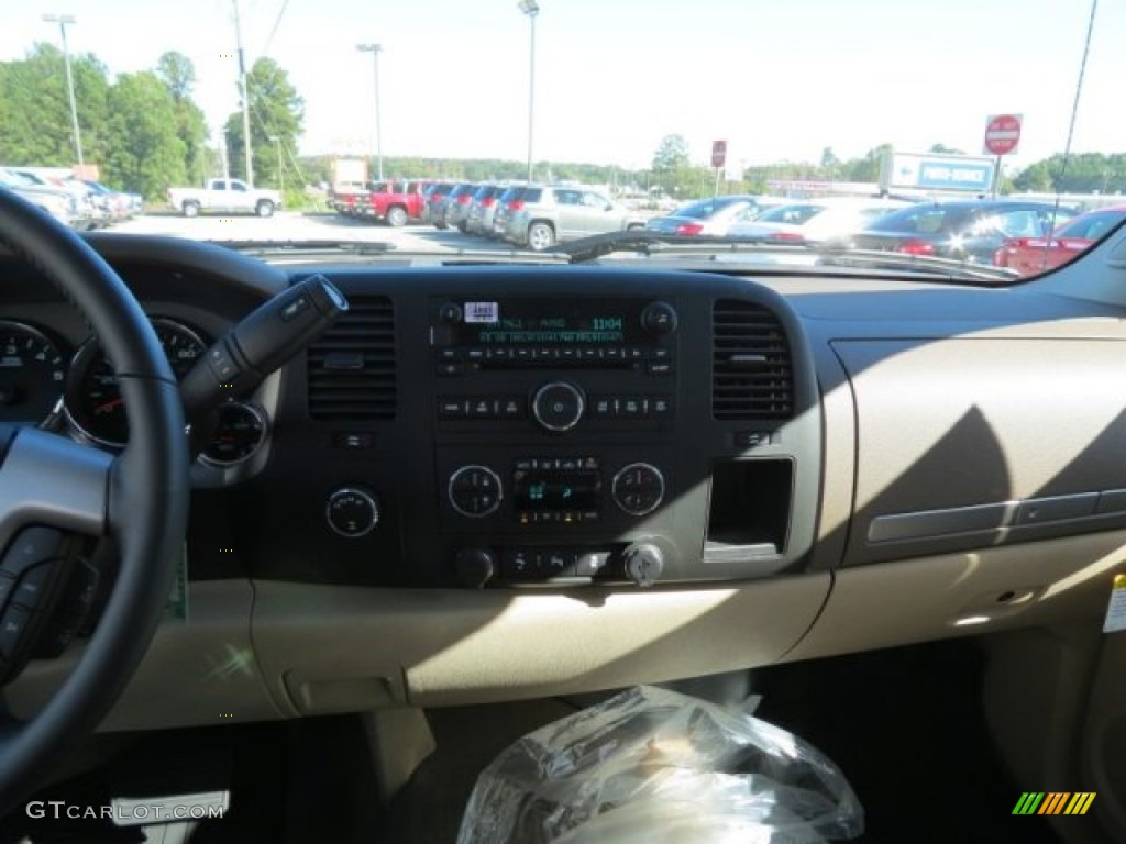 2013 Sierra 1500 SLE Crew Cab 4x4 - Mineral Green Metallic / Very Dark Cashmere/Light Cashmere photo #12