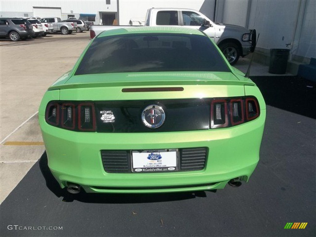 2013 Mustang V6 Coupe - Gotta Have It Green / Charcoal Black photo #4