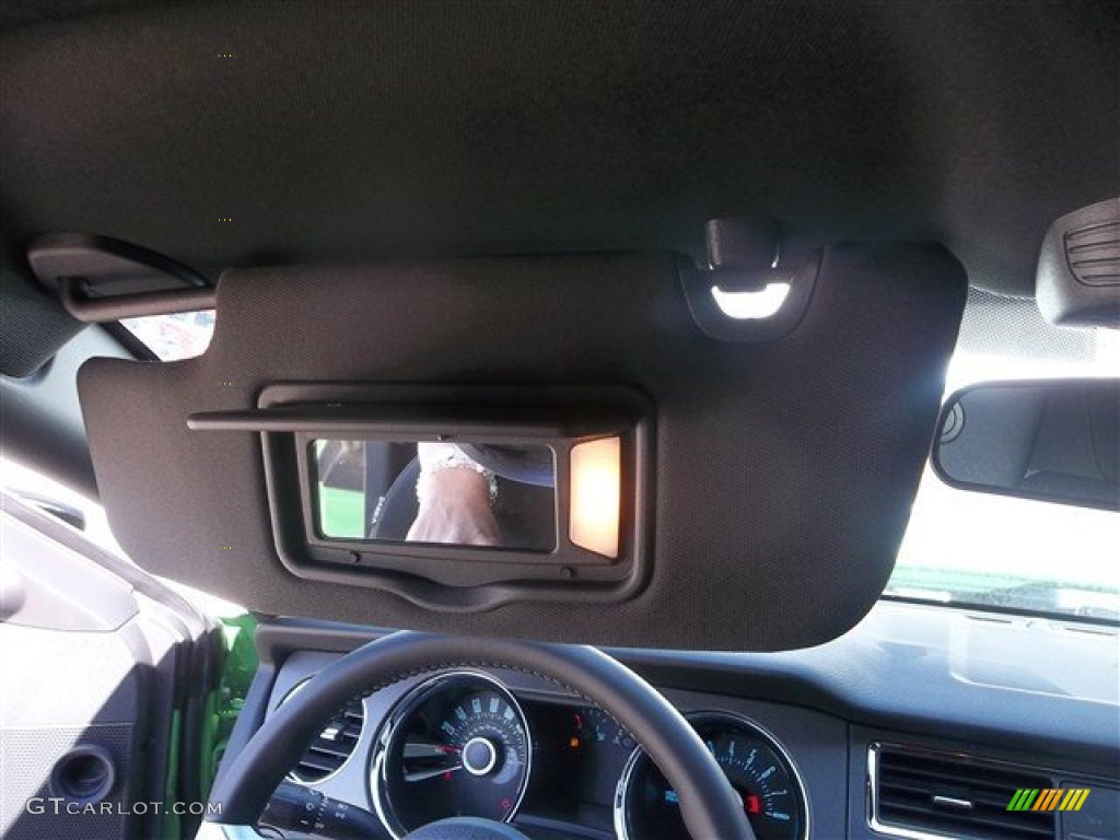 2013 Mustang V6 Coupe - Gotta Have It Green / Charcoal Black photo #36