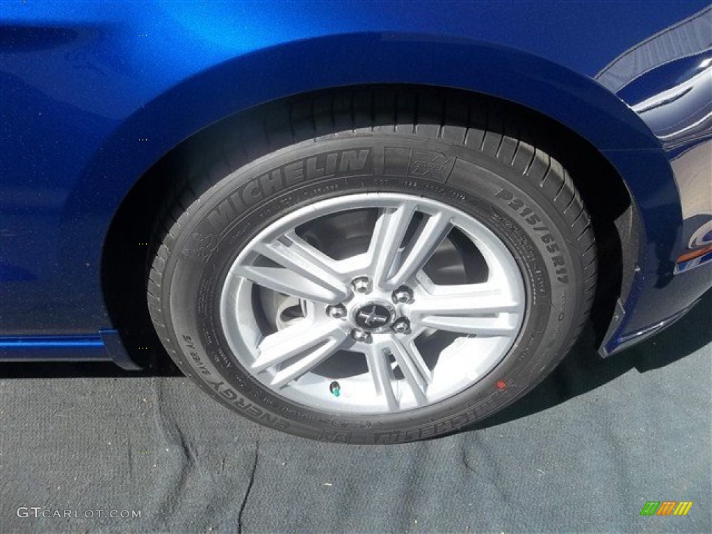 2013 Mustang V6 Coupe - Deep Impact Blue Metallic / Stone photo #11