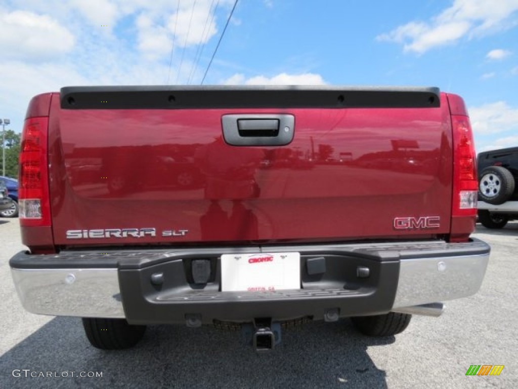 2013 Sierra 1500 SLT Crew Cab - Sonoma Red Metallic / Very Dark Cashmere/Light Cashmere photo #6
