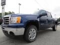 2013 Heritage Blue Metallic GMC Sierra 1500 SLT Crew Cab  photo #3