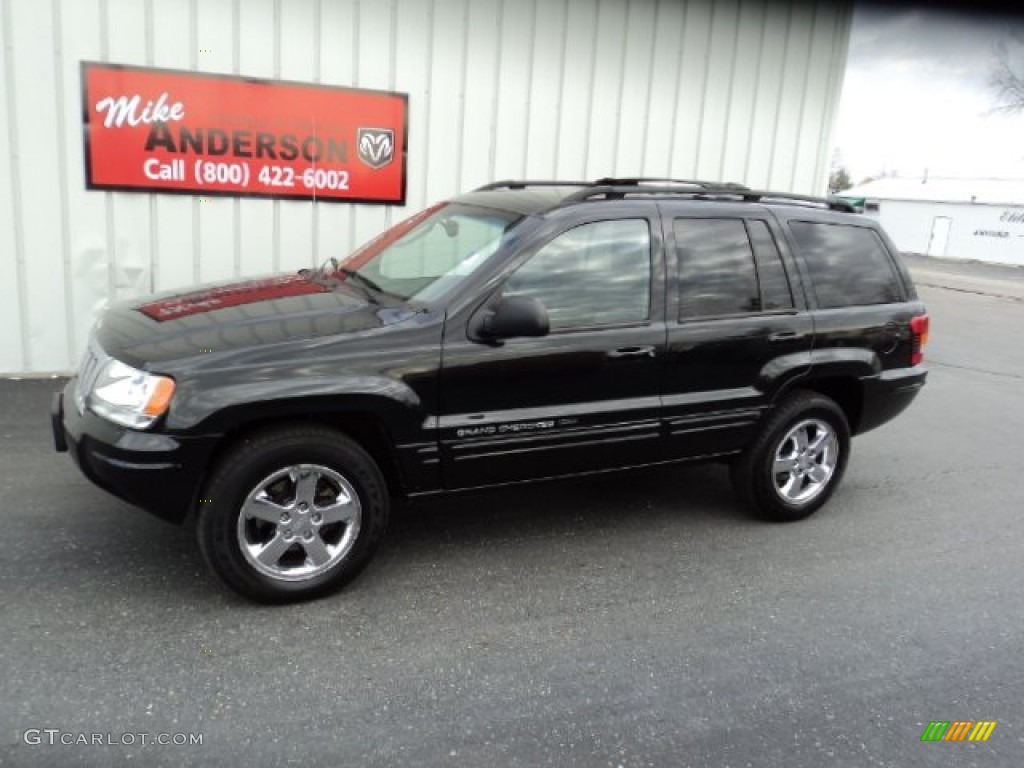 2004 Grand Cherokee Limited 4x4 - Brillant Black Crystal Pearl / Dark Slate Gray photo #1