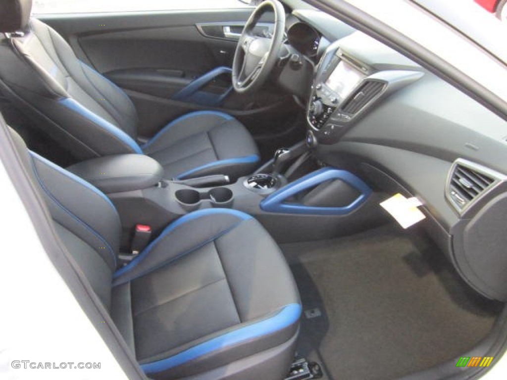 Blue Interior 2013 Hyundai Veloster Turbo Photo #73412998