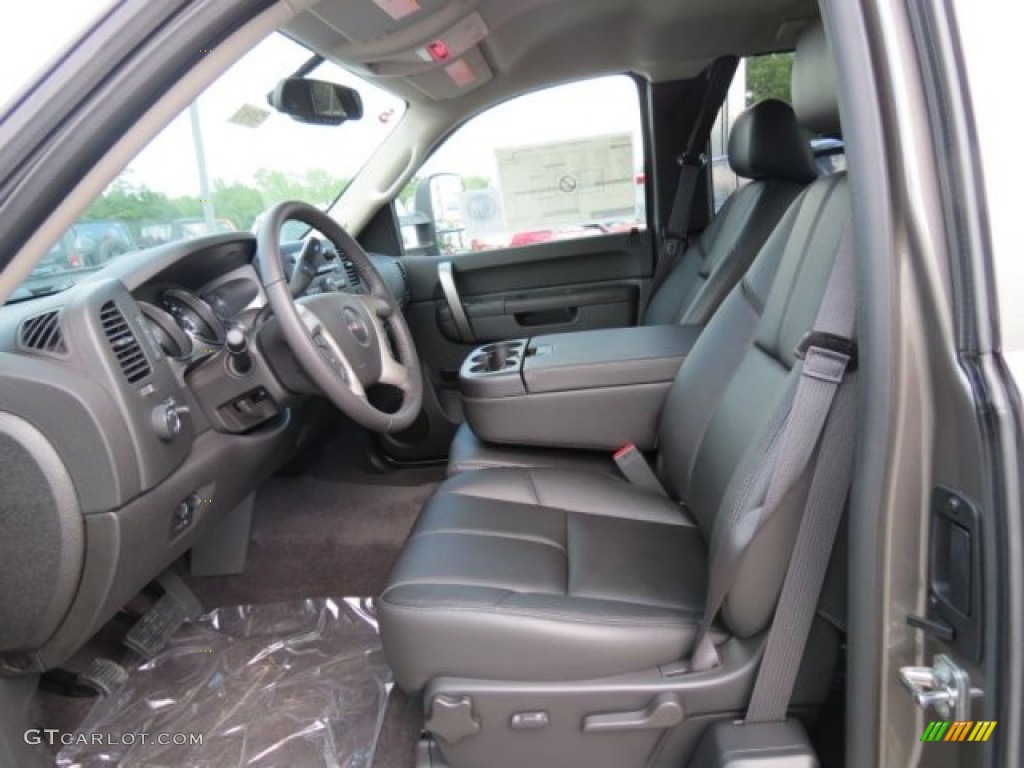 Ebony Interior 2013 GMC Sierra 2500HD SLE Extended Cab Photo #73413179