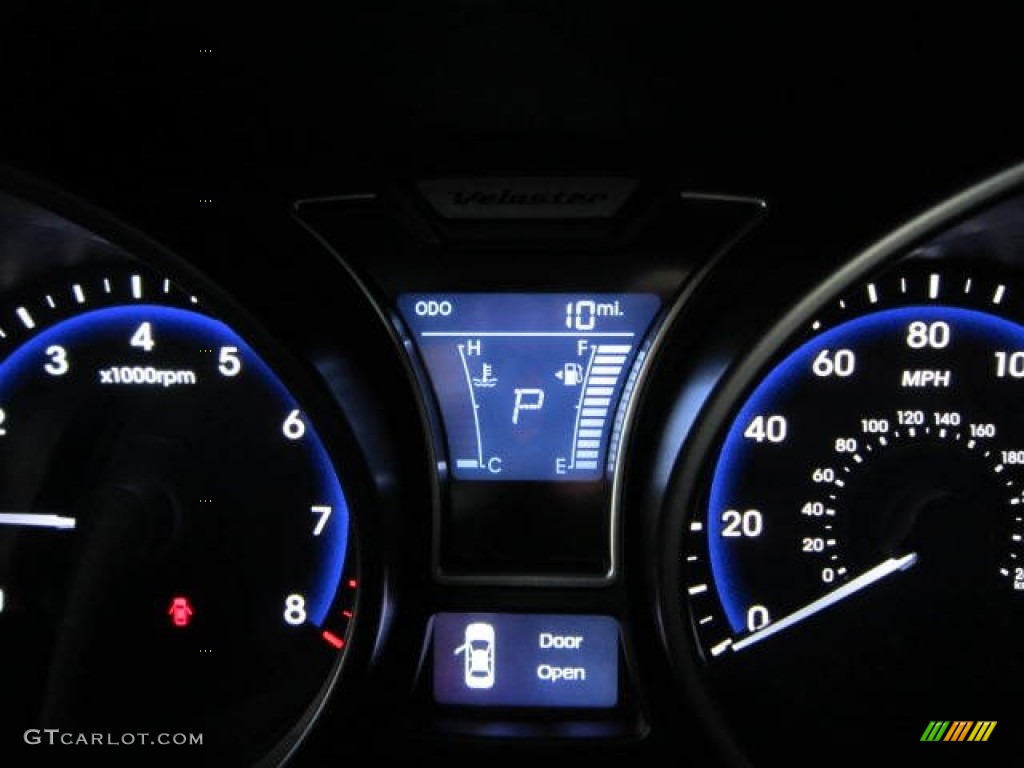 2013 Veloster Turbo - Elite White Pearl / Blue photo #20