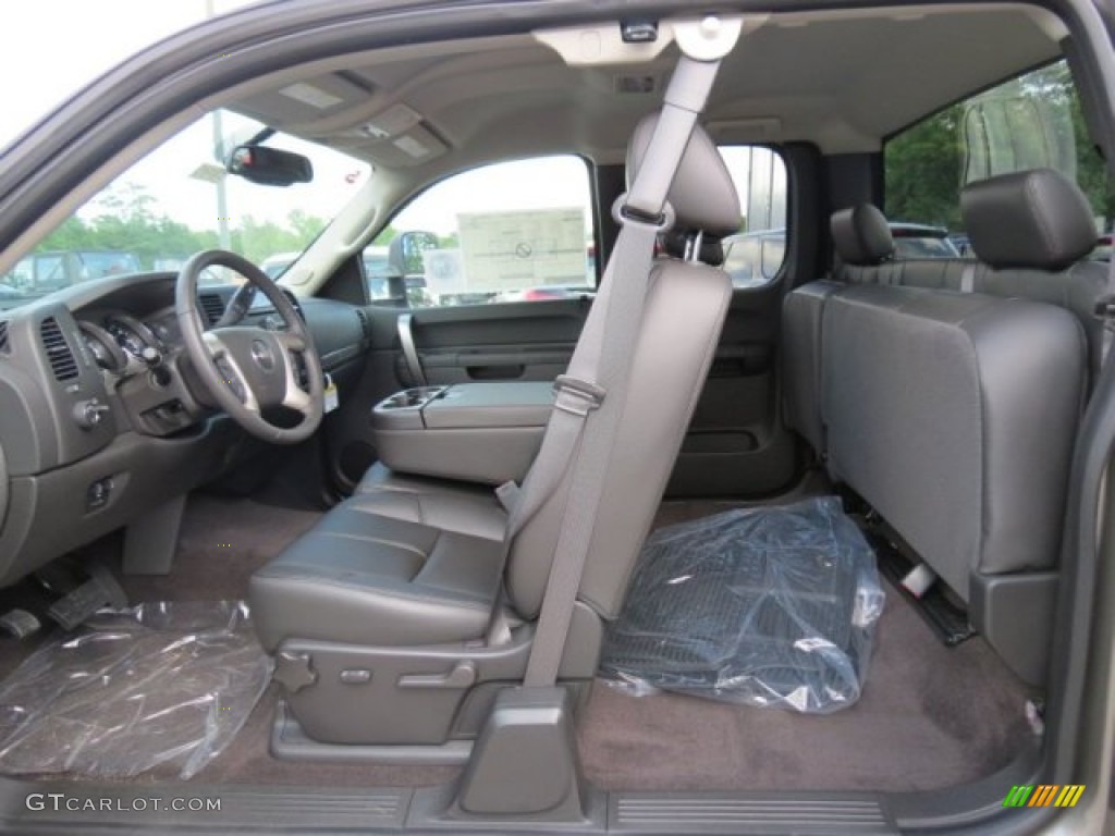 Ebony Interior 2013 GMC Sierra 2500HD SLE Extended Cab Photo #73413196