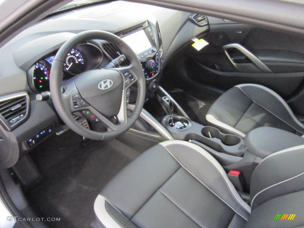 Gray Interior 2013 Hyundai Veloster Turbo Photo #73413505