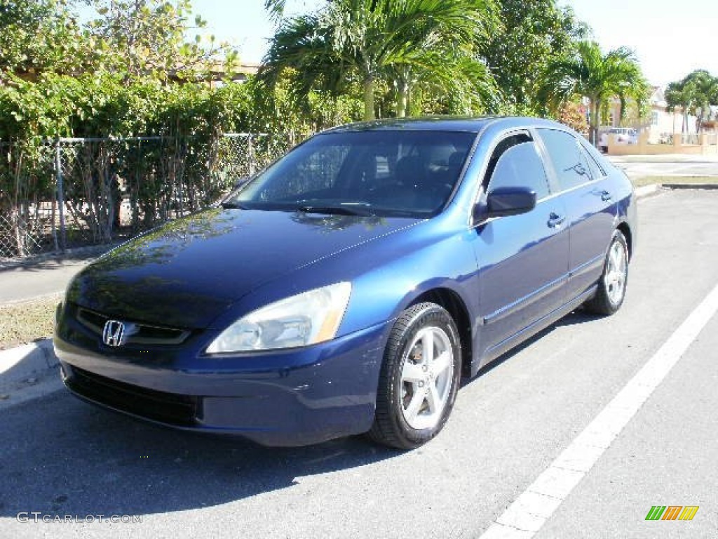 2003 Accord EX-L Sedan - Eternal Blue Pearl / Gray photo #1