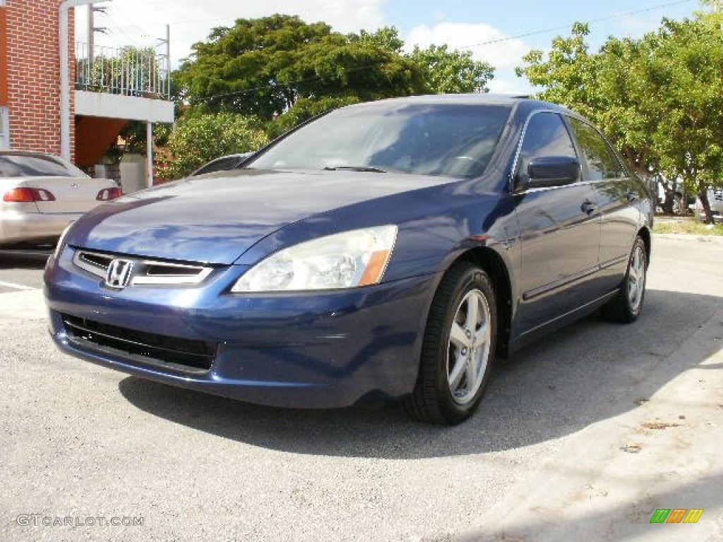 2003 Accord EX-L Sedan - Eternal Blue Pearl / Gray photo #2