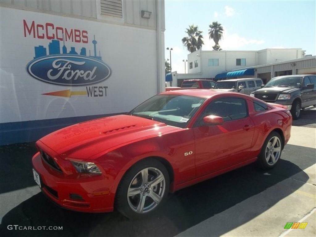 2013 Mustang GT Premium Coupe - Race Red / Charcoal Black photo #1