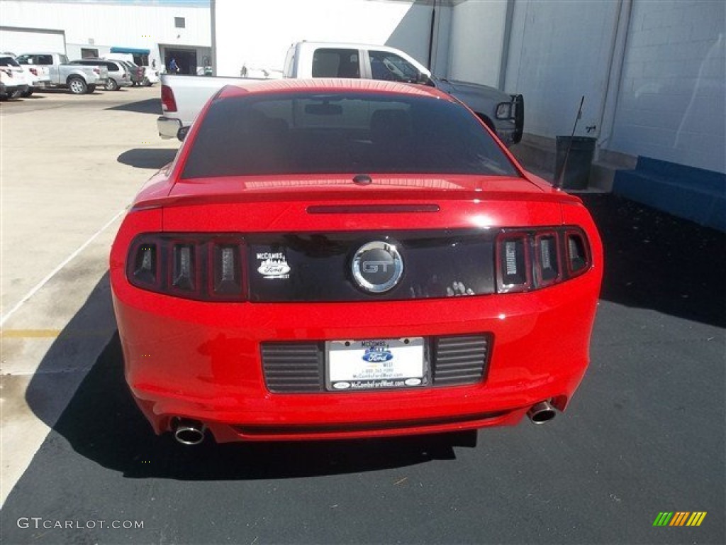 2013 Mustang GT Premium Coupe - Race Red / Charcoal Black photo #4