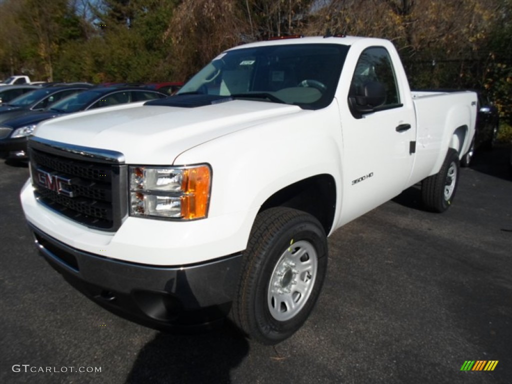 2013 Sierra 3500HD Regular Cab 4x4 - Summit White / Dark Titanium photo #1