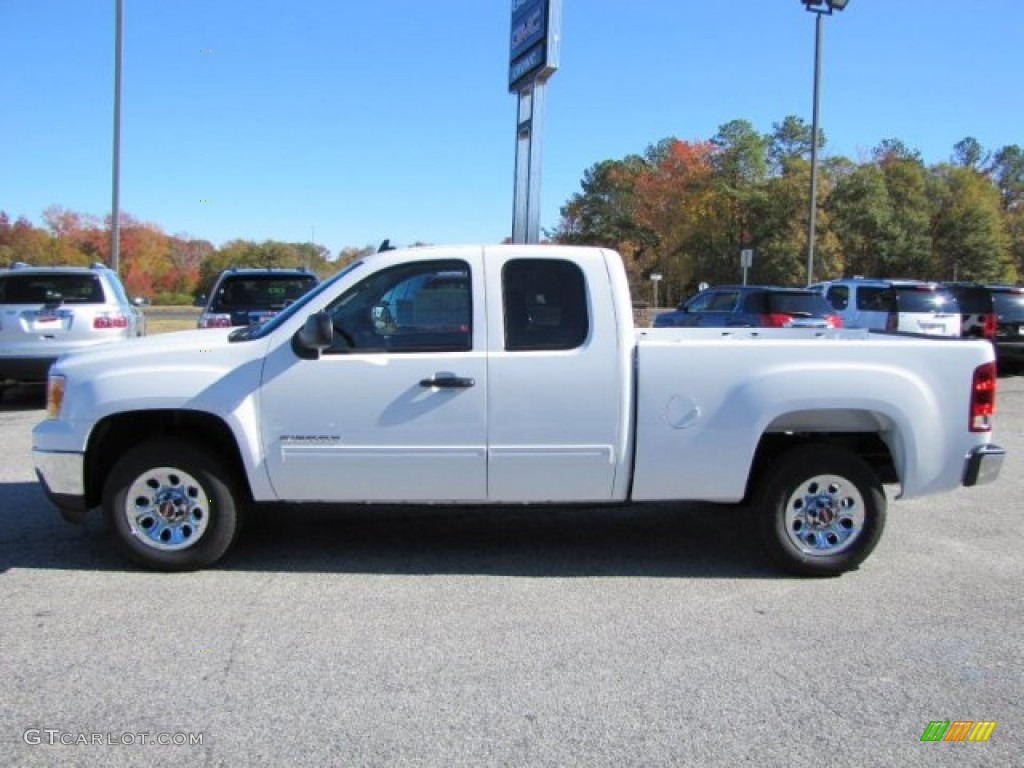 2012 Sierra 1500 SL Extended Cab - Summit White / Dark Titanium photo #4