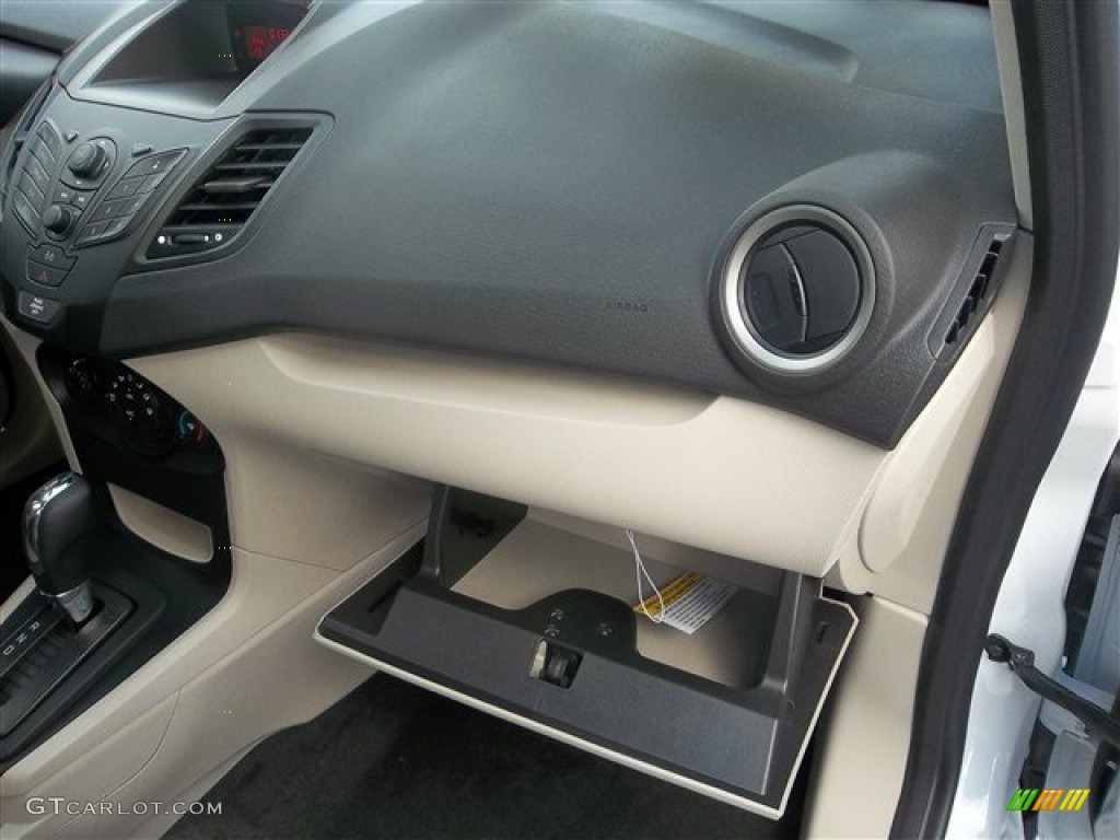 2013 Fiesta S Sedan - Oxford White / Charcoal Black/Light Stone photo #30