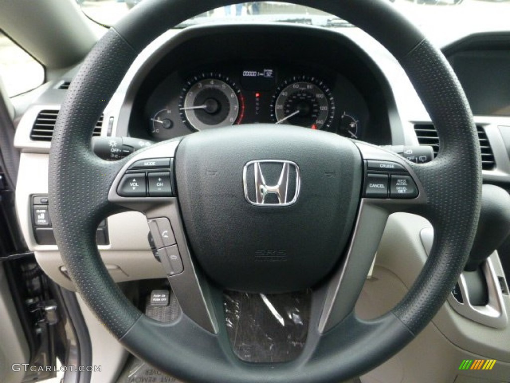 2013 Honda Odyssey EX Gray Steering Wheel Photo #73418579