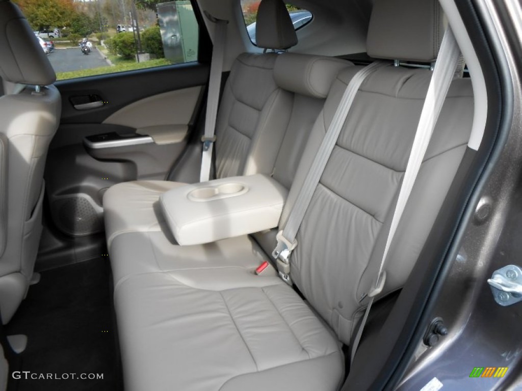 2012 CR-V EX-L 4WD - Polished Metal Metallic / Beige photo #9