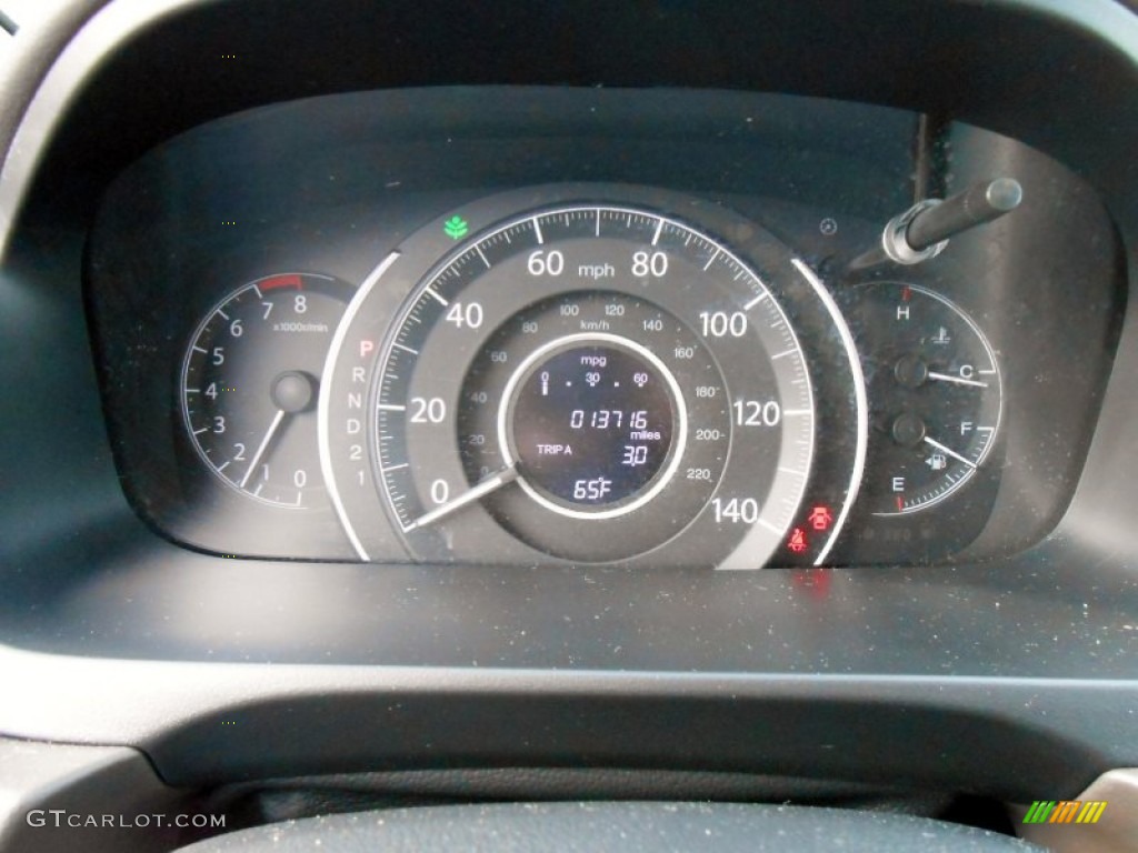 2012 CR-V EX-L 4WD - Polished Metal Metallic / Beige photo #13