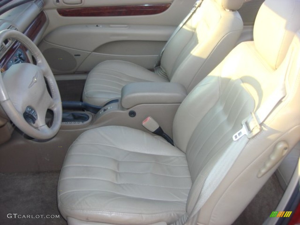 Sandstone Interior 2001 Chrysler Sebring LXi Convertible Photo #73418993