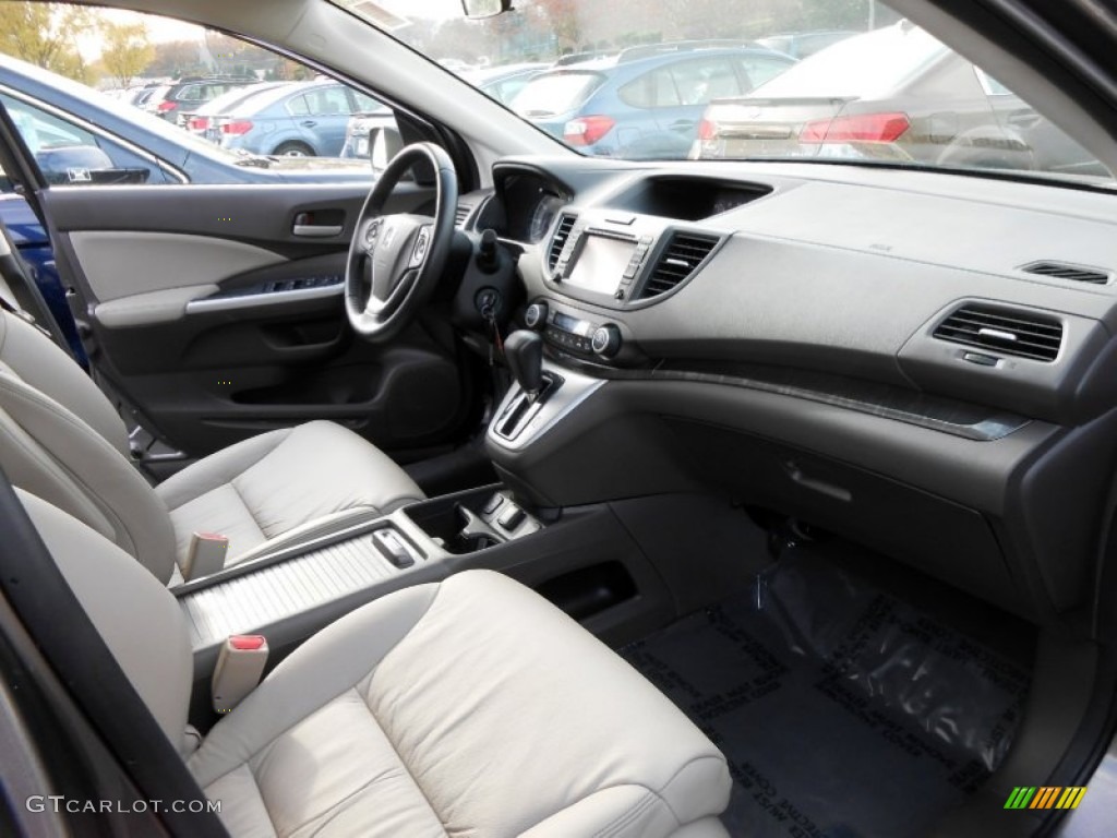 2012 CR-V EX-L 4WD - Polished Metal Metallic / Beige photo #17