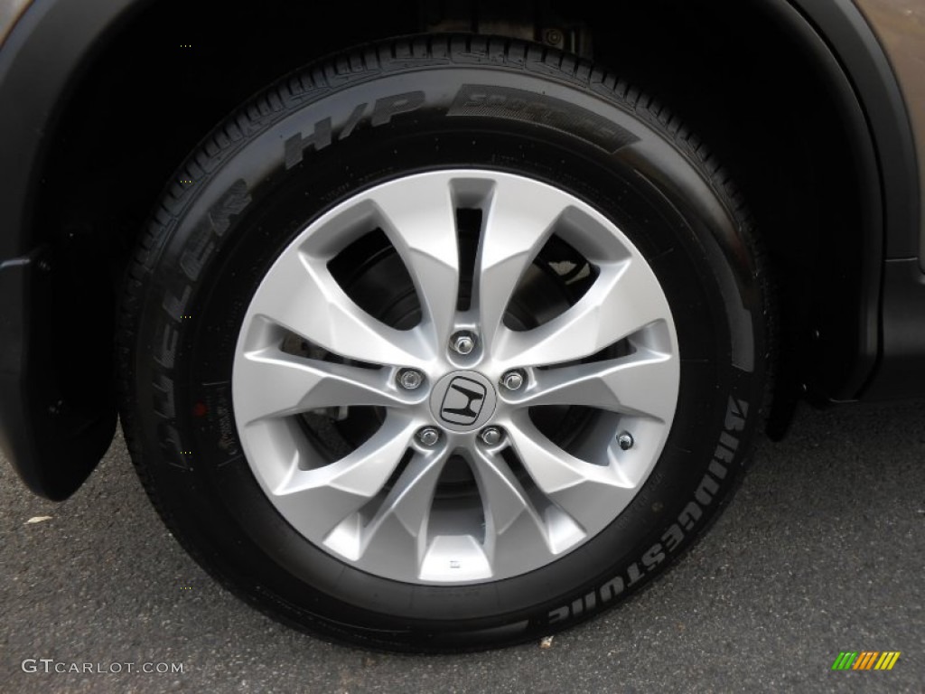 2012 CR-V EX-L 4WD - Polished Metal Metallic / Beige photo #19