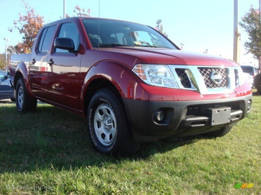 2011 Frontier S Crew Cab - Red Brick / Steel photo #1