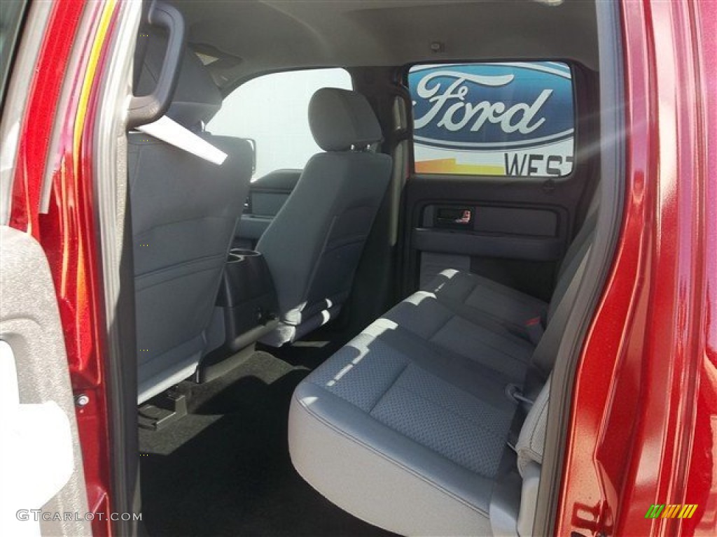 2013 F150 XLT SuperCrew - Ruby Red Metallic / Steel Gray photo #26