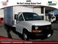 2009 Summit White Chevrolet Express Cutaway Commercial Moving Van  photo #1