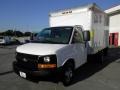 2009 Summit White Chevrolet Express Cutaway Commercial Moving Van  photo #6