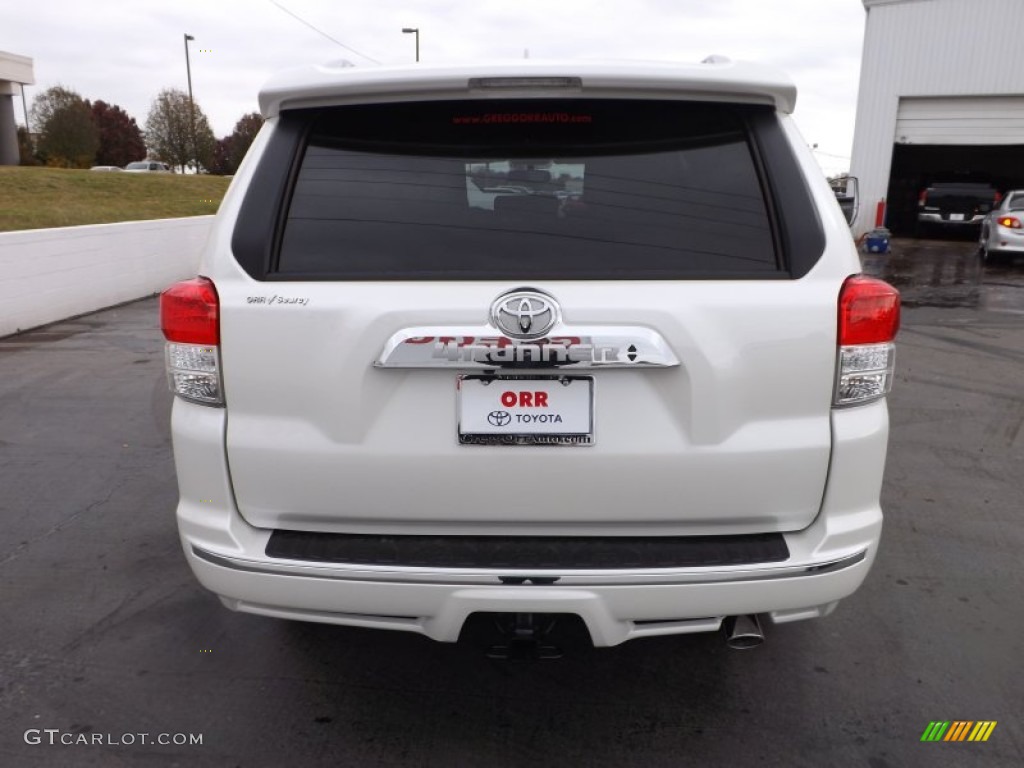 2013 4Runner Limited 4x4 - Blizzard White Pearl / Sand Beige Leather photo #6