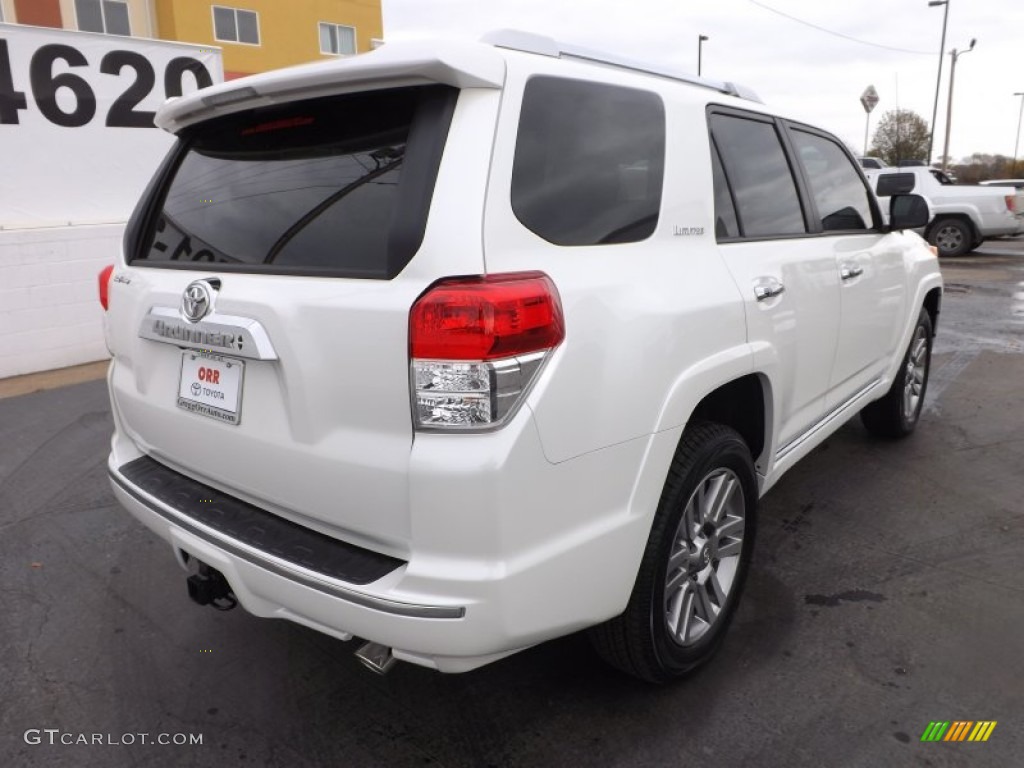 2013 4Runner Limited 4x4 - Blizzard White Pearl / Sand Beige Leather photo #7