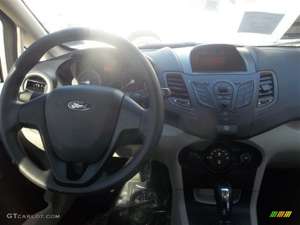 2013 Fiesta S Sedan - Ingot Silver / Charcoal Black/Light Stone photo #33