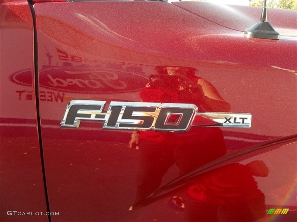 2013 F150 XLT SuperCrew - Ruby Red Metallic / Steel Gray photo #16