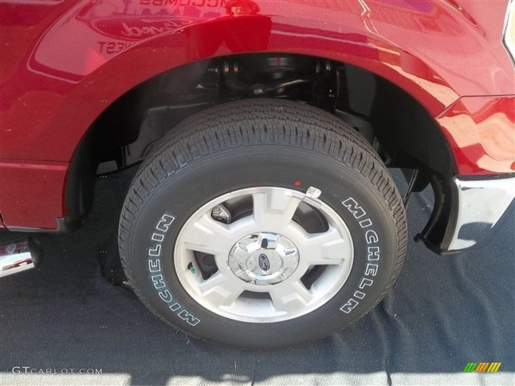 2013 F150 XLT SuperCrew - Ruby Red Metallic / Steel Gray photo #17