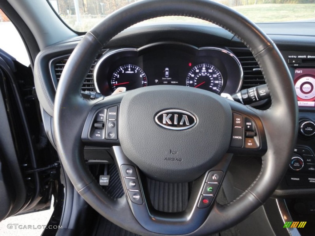 2011 Kia Optima SX Black Sport Steering Wheel Photo #73433909