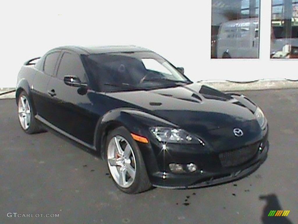 2004 RX-8 Grand Touring - Brilliant Black / Black/Red photo #1