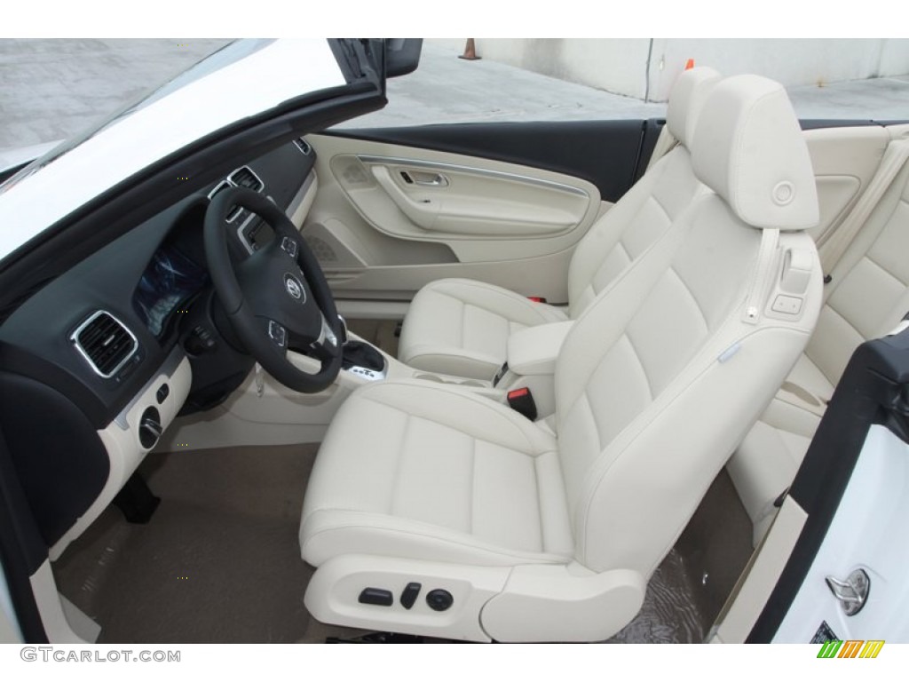 Cornsilk Beige Interior 2013 Volkswagen Eos Komfort Photo #73436080