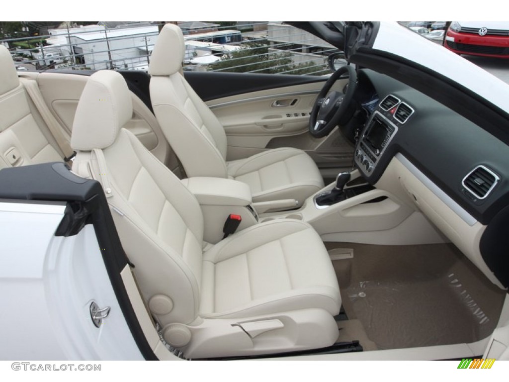 Cornsilk Beige Interior 2013 Volkswagen Eos Komfort Photo #73436214