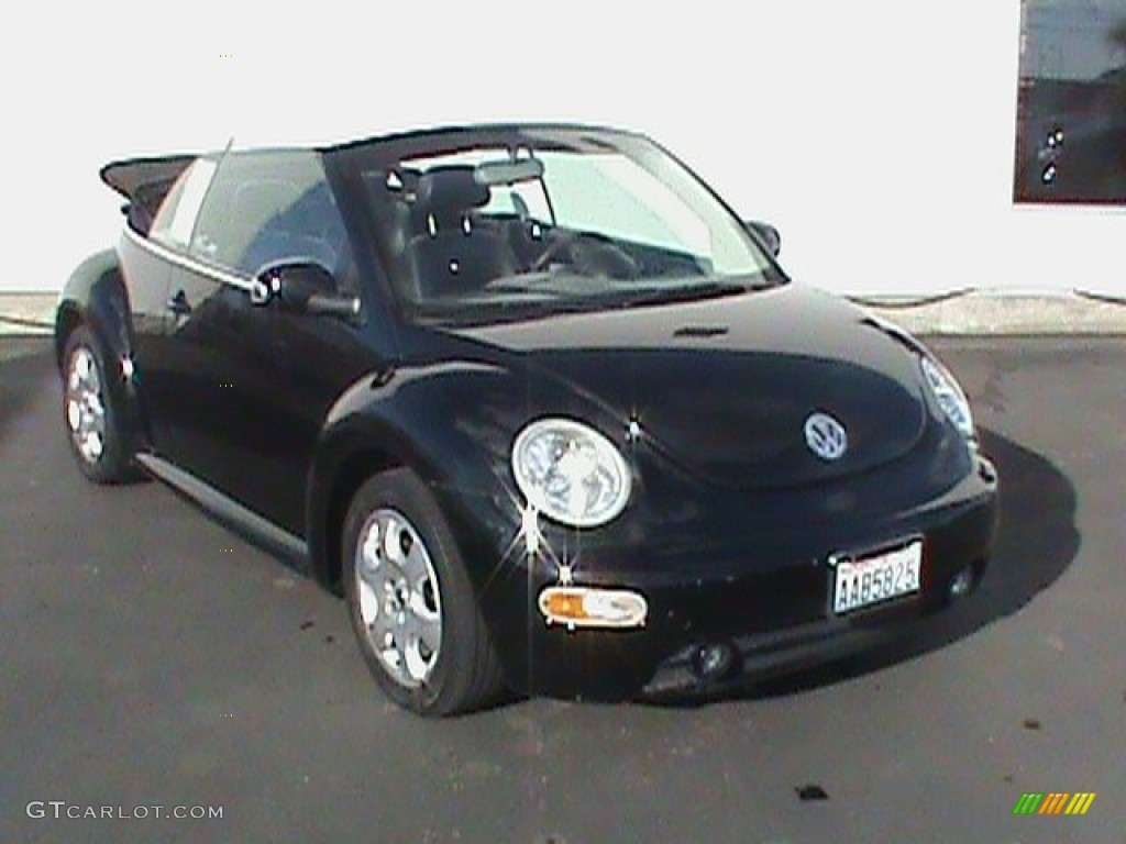 2003 New Beetle GLS Convertible - Black / Black photo #1