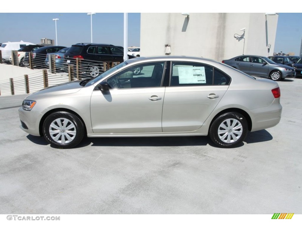 2013 Jetta S Sedan - Moonrock Silver Metallic / Latte Macchiato photo #4