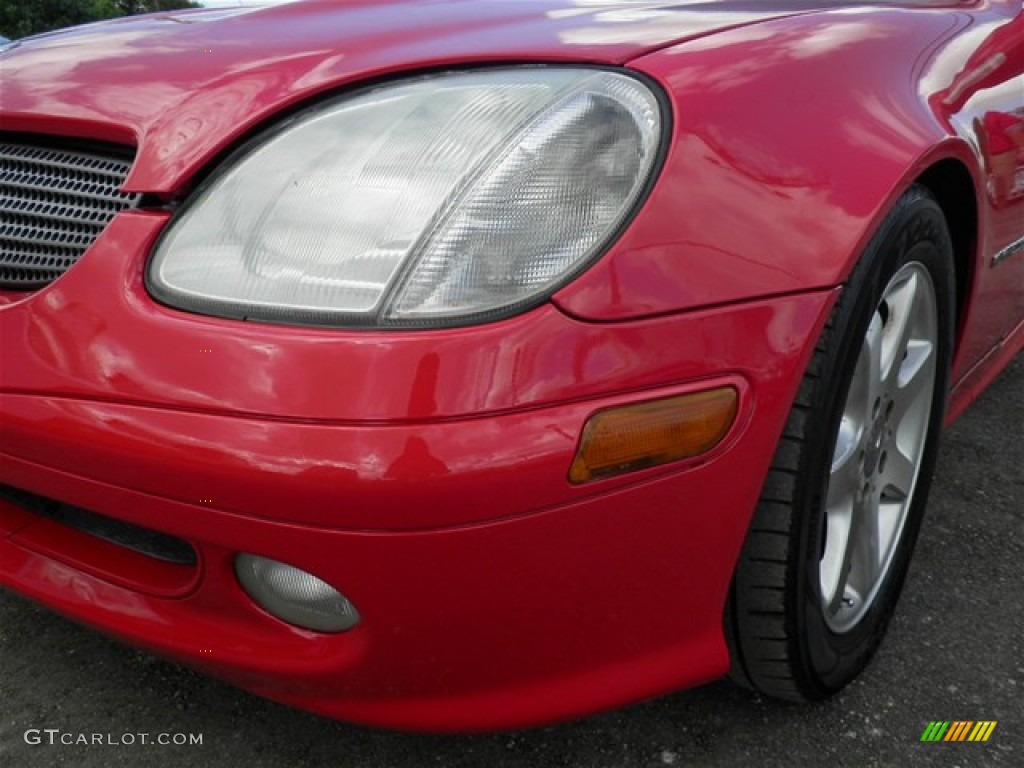 2002 SLK 230 Kompressor Roadster - Magma Red / Charcoal photo #6