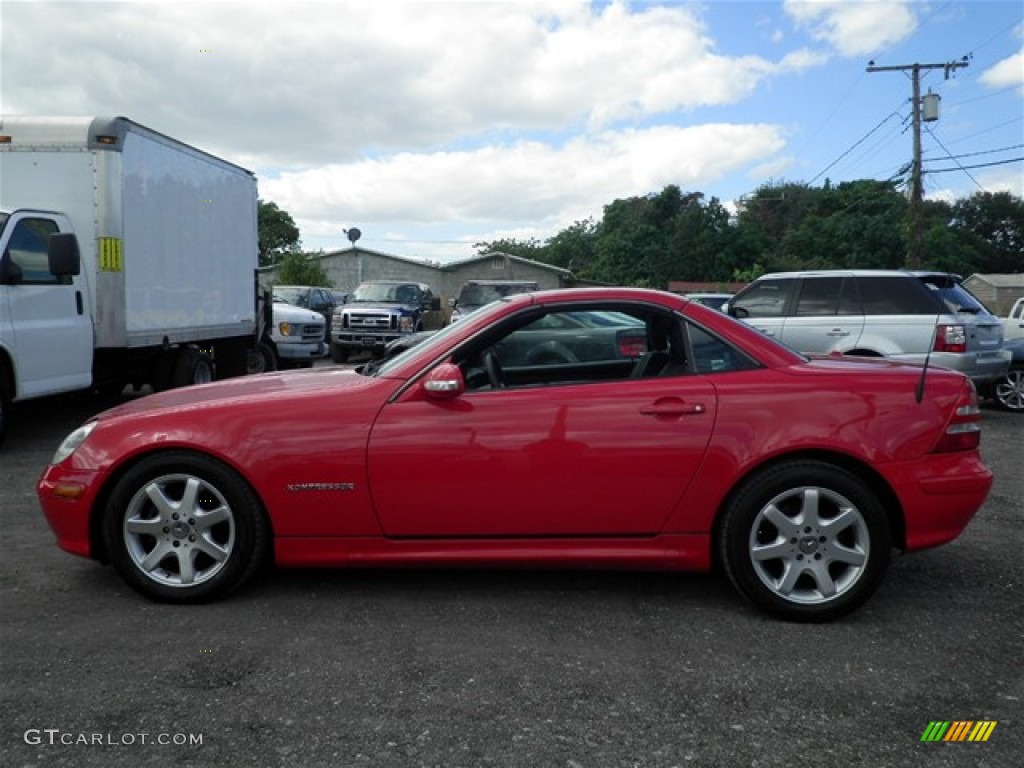 2002 SLK 230 Kompressor Roadster - Magma Red / Charcoal photo #8