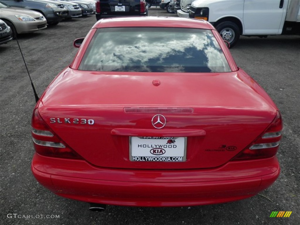 2002 SLK 230 Kompressor Roadster - Magma Red / Charcoal photo #14