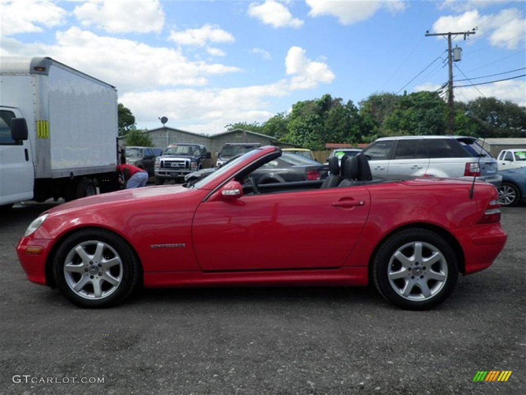 2002 SLK 230 Kompressor Roadster - Magma Red / Charcoal photo #23