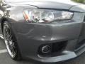 2008 Graphite Gray Pearl Mitsubishi Lancer Evolution GSR  photo #2